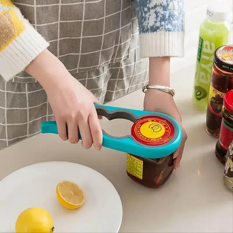 4 in 1 multi-functional silicone bottle opener, simple and easy to use bottle opener,labor-saving kitchenware,safe and non-toxic Utensils
