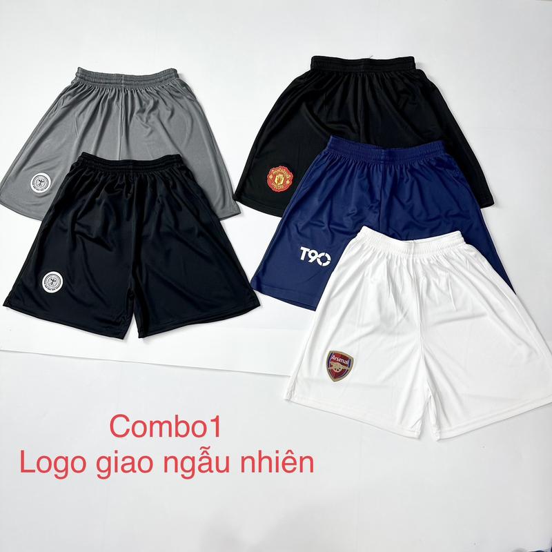 Combo 5 quần đùi bóng đá nam thể thao thun lạnh Sport Tập Thể Dục