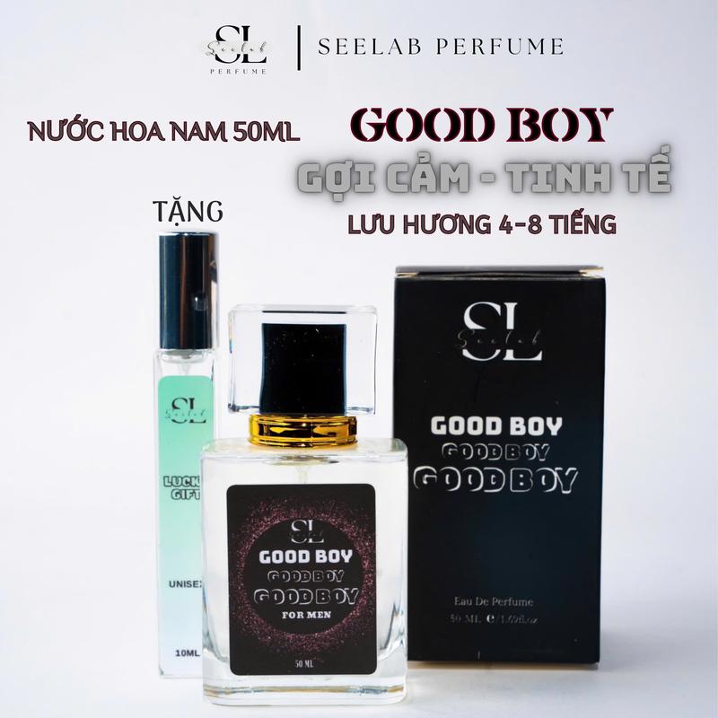 50ml nam Nước hoa nam Good Boy 50ml - Tặng kèm 1c nước hoa 10ml Độc Quyền Seelab Perfume Cosmetic