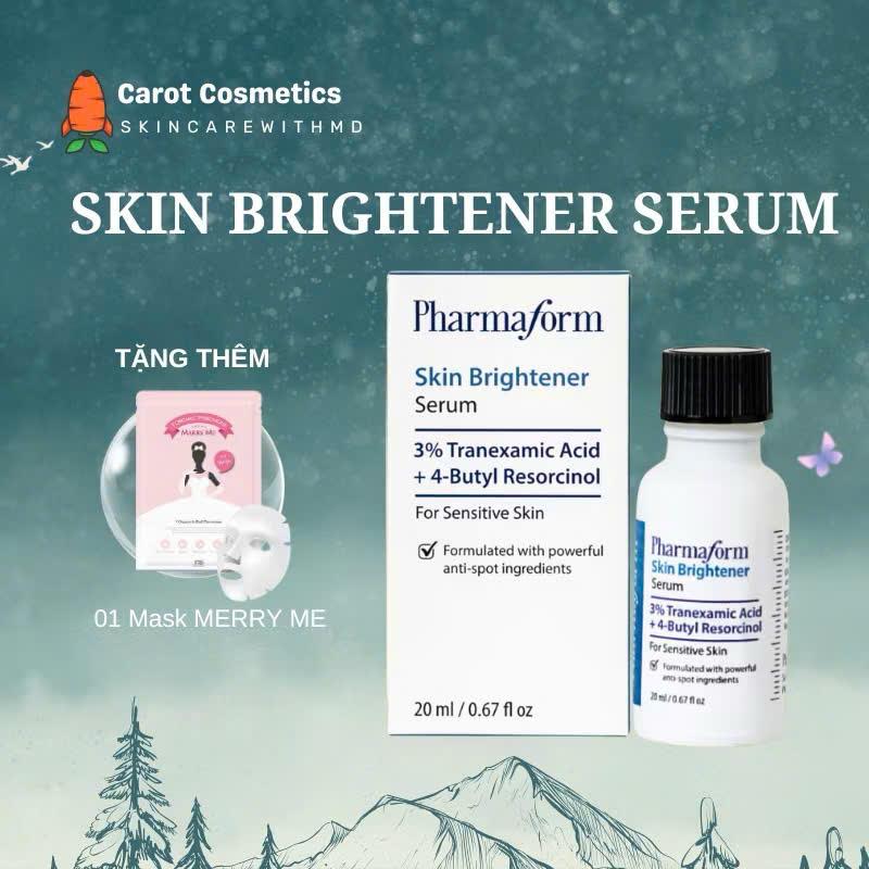 Serum nám, tàn nhang, thâm, trắng da Pharmaform Skin Brightener 3% tranxenamic  20ml