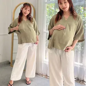 MAMAHAMILBUTIK Baju Hamil Menyusui Jumbo Kerja YEONG BLOUSE - SD 345