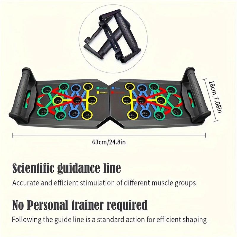 Portable Multi-functional Push-Up Training Board, 1 Set Chest & Abdominal Muscle Workout Equipment for Men, Home Gym Accessories 1