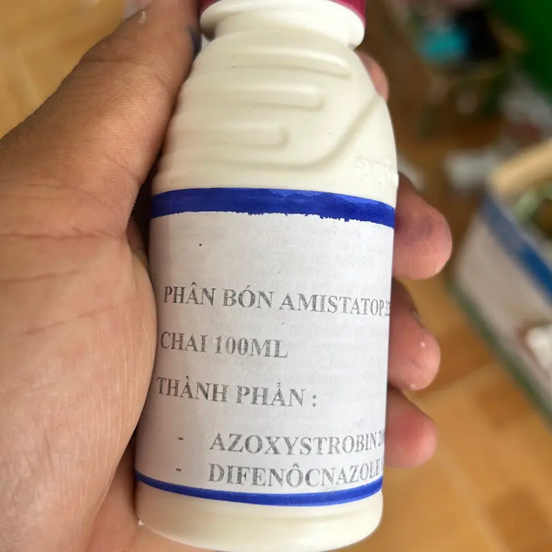 Phân bón amistatop - chai 100 ml - xanh cây tốt lá - chống vàng lá 0