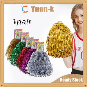1 Pasang Pompom Cheerleader / Bunga Cheerleader / Cheerleading Pom Pom Stick