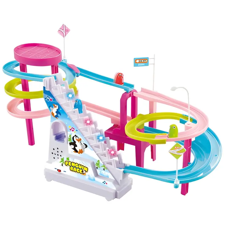 [KST] Penguin Track Race | Mainan Seru Untuk Keluarga | Mainan Anak Perempuan Mainan Edukasi 1-2-3 Tahun | Kado Ulang Tahun Anak Laki Laki 1