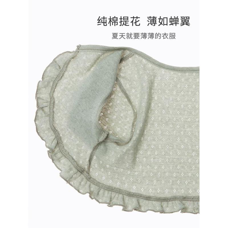 Kot musim panas untuk kanak-kanak perempuan, selendang kecil, baju penghawa dingin bayi, kot lengan pendek kecil, kot kapas ringan untuk musim bunga dan musim luruh 3