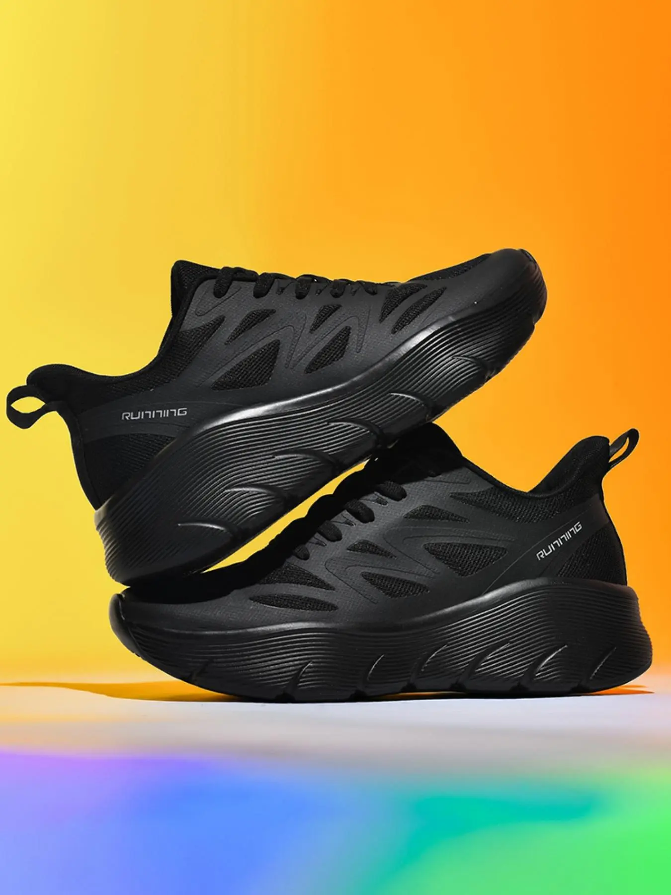 Men's Fashionable Lace Up Low Top Sneakers, Casual Breathable Comfortable Sports Running Shoes, Trendy All-match Sneakers for Daily Wear, Closed
