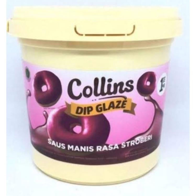 MEDAN Collins Dip Glaze Selai Topping Donut 1 Kg Semua Varian 5