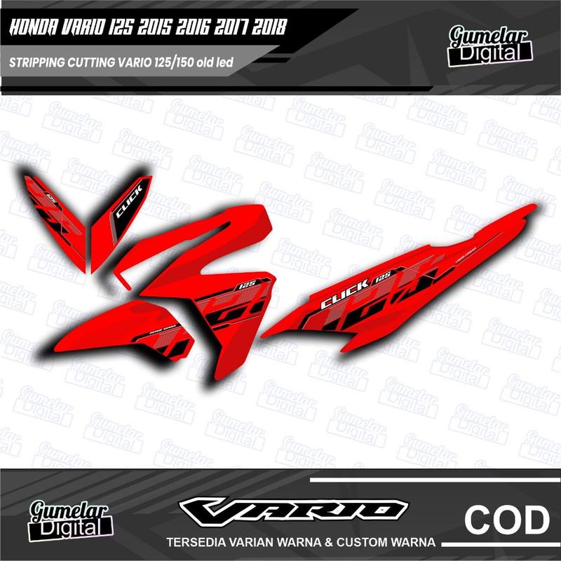 STRIPPING SIMPEL HONDA VARIO 125 150 LED OLD TEMA VIETNAM 1 SUDAH DI CUTTING TINGGAL TEMPEL 3
