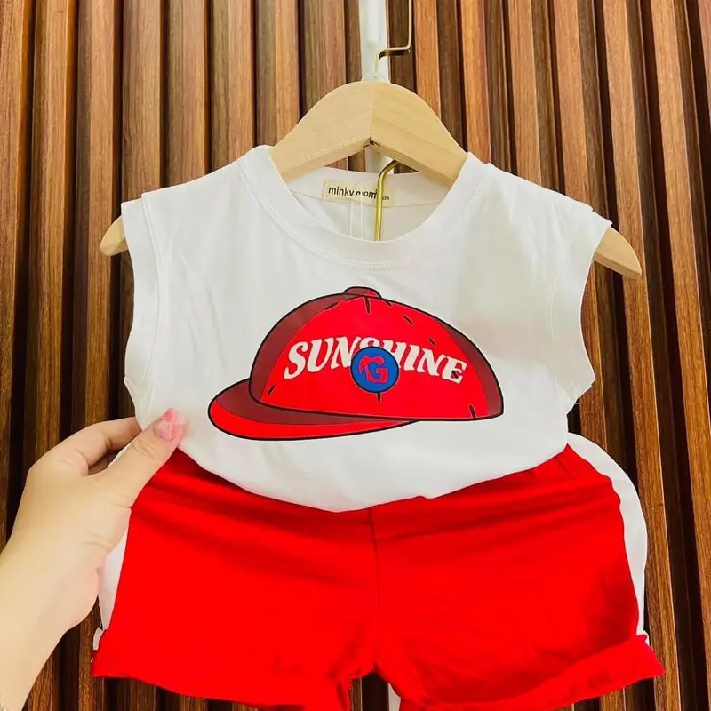 Em bé Trẻ sơ sinh Trẻ mới tập đi Thoải mái Thoáng khí Bé trai Bé gái Mềm CottonBa lỗ thun lạnh mềm mịn mát, co giãn cho bé phù hợp cho mọi loại da, thấm hút mồ hôi Cao Su 4