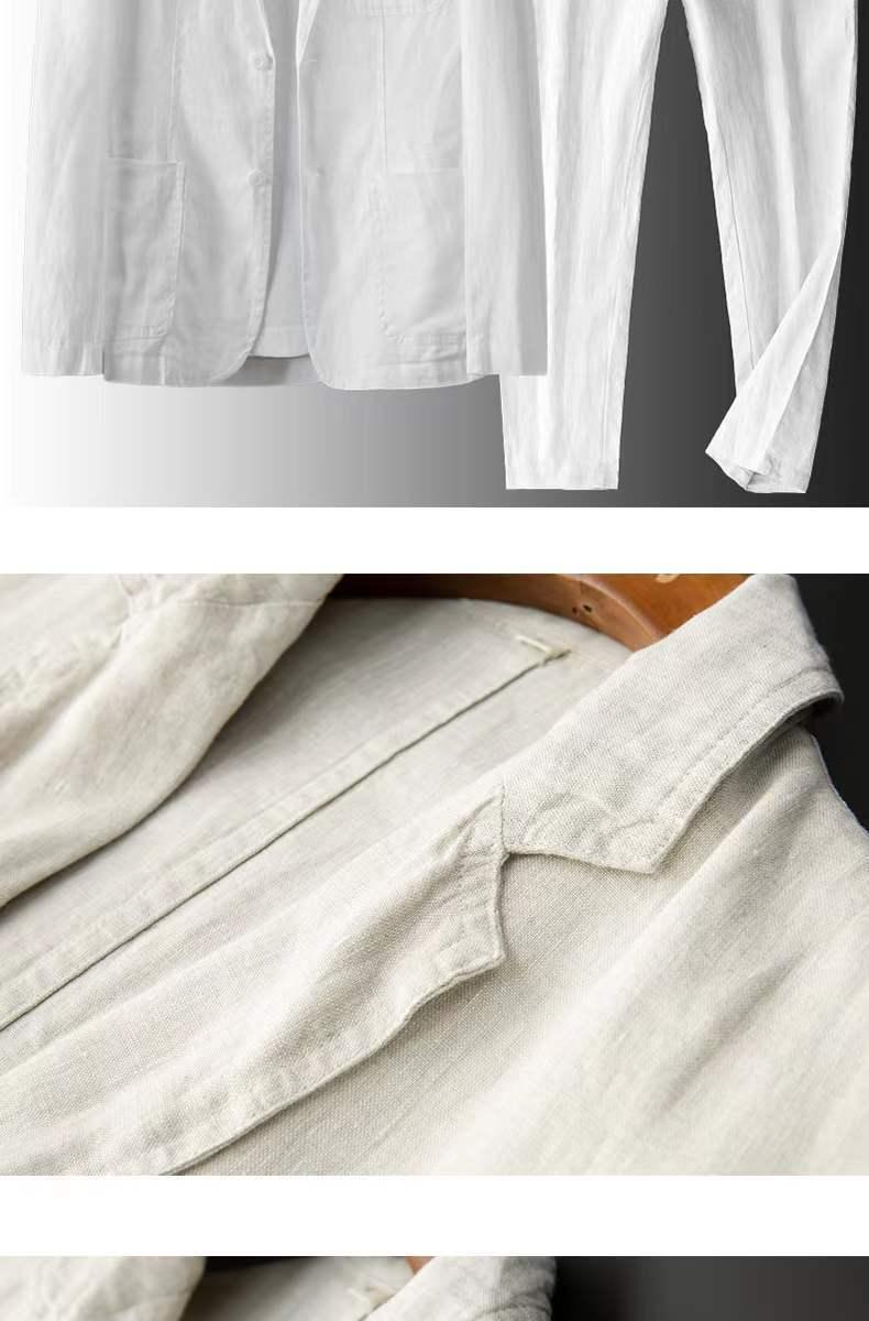 Product Introduction of Bộ Đồ Da Lộn Thường Ngày Đơn Giản, Dành Cho Nam, Bộ Hai Mảnh, Thích Hợp Cho Mùa Xuân Và Mùa Hè, Mỏng Và Hợp Xu hướng, Thời Trang Hàn Quốc, Dáng Rộng Vừa Vặn, Năm 2025 7