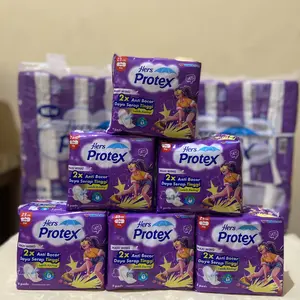 Hers Protex Ungu isi 6 pack Pembalut Wing Feminine 30 pcs