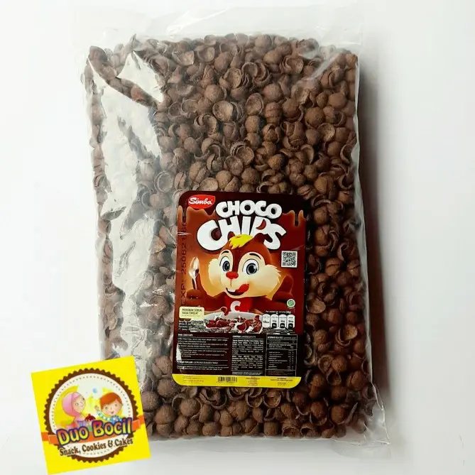 Sereal Cokelat Simba Choco Chips 1 Kg (950 Gram Kemasan Terbaru) - Duo Bocil Snack 0