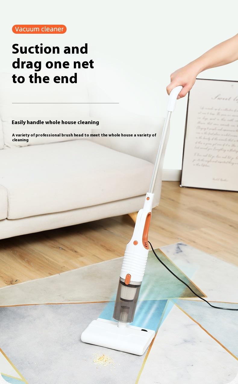 Product Introduction of Household Vacuum Cleaner Handheld Small Rod Large Suction Powerful Vacuum Floor Washer Vacuum Mop Combo broom 4