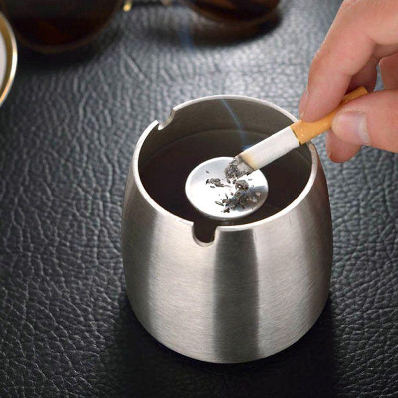 Asbak Anti Angin Cone Cylinder Stainless Steel 0