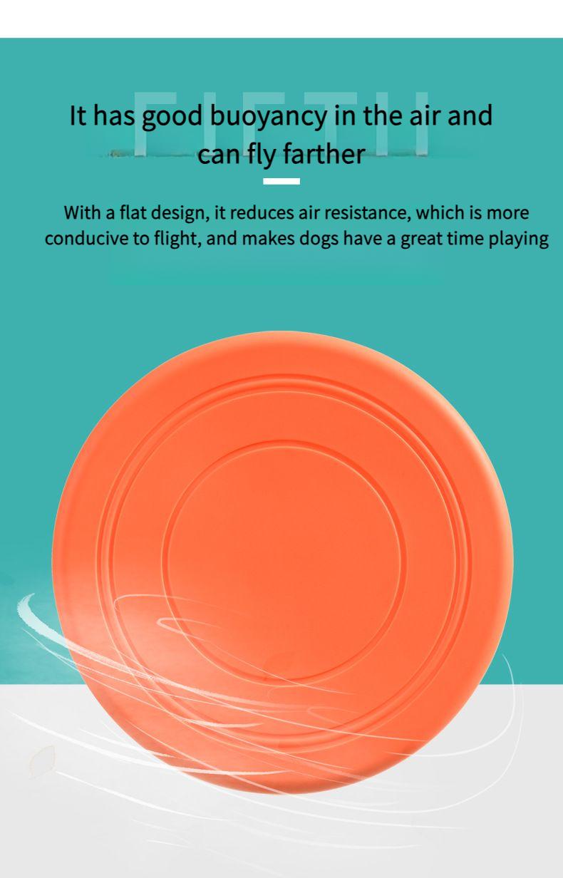 Product Introduction of Pet Toy Dog Frisbee Frisbee Dog Special Frisbee Silicone Pet Outdoor Interactive Training Floating Durable Toy 5