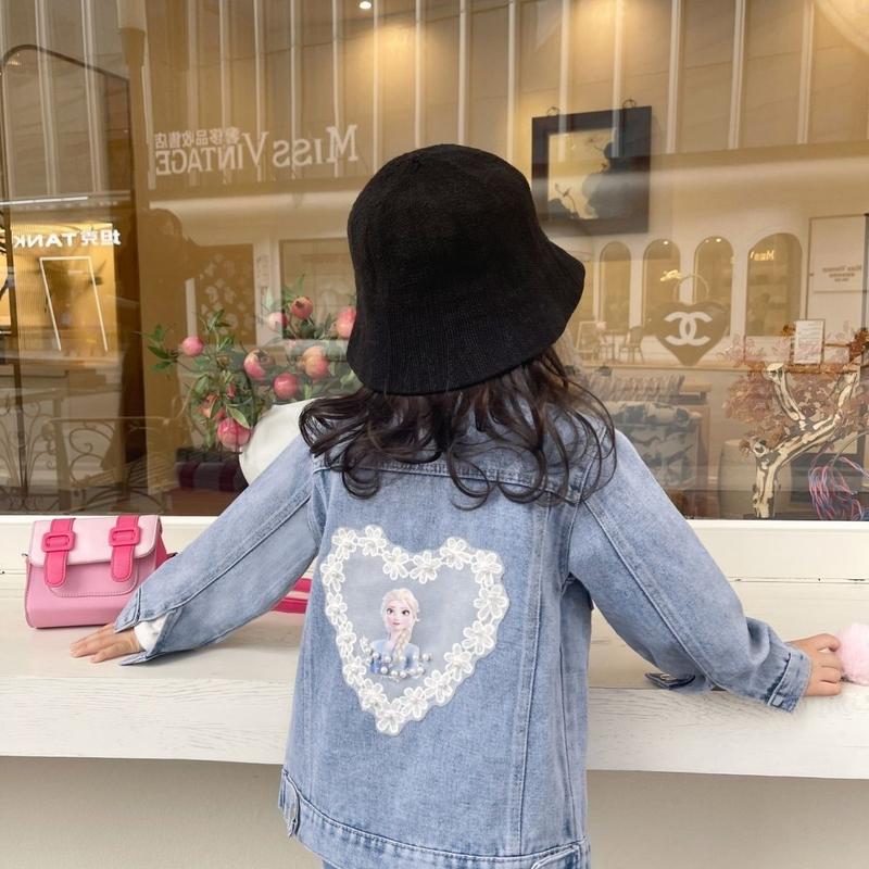 Product Introduction of Áo Khoác Denim, Cho Trẻ Cũ, Nữ Trẻ Em, Phiên Bản Mùa Xuân Và Mùa Thu 2023, Hàng Mới Về, Thích Hợp Cho Học Sinh Mùa Thu, [Giảm Giá] 8