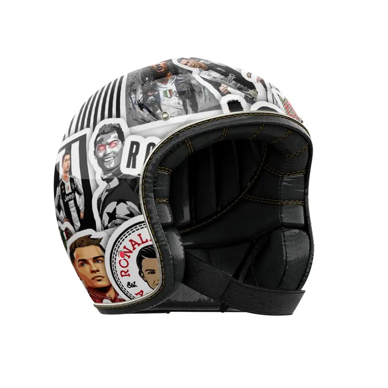 Set 50 cái Sticker Ronaldo CR7 dán mũ bảo hiểm, hình dán Ronaldo chống nước, decal hình cầu thủ Ronaldo 7