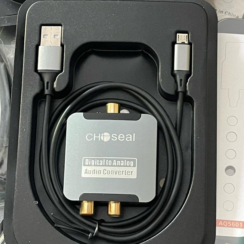 Bộ chuyển âm thanh quang Optical sang AV hãng Choseal Bản cao cấp tặng dây quang dài 1m Phụ Kiện đổi học