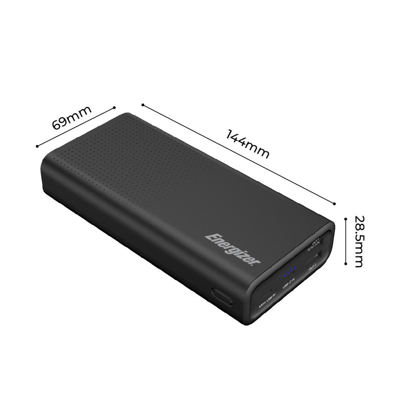 Pin dự phòng Energizer 20000mAh UE20012PQ - tích hợp sạc nhanh 2 chiều, 3 cổng sạc ra tiện lợi - Hàng chính hãng 1