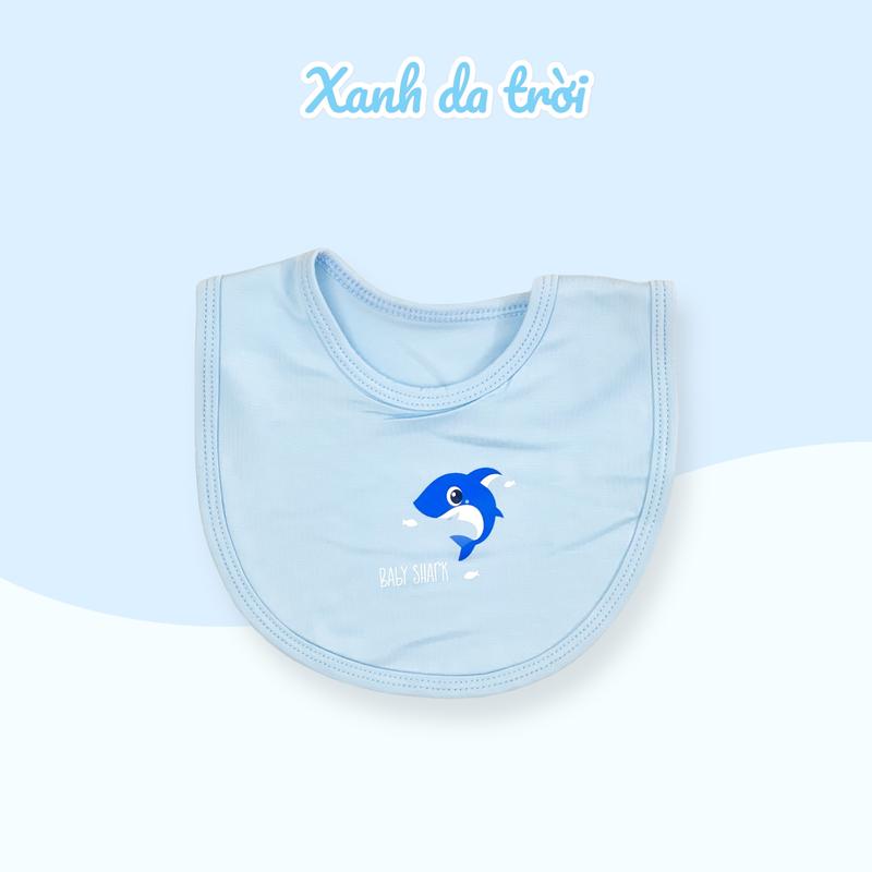 Yếm sơ sinh Tadaby in thú cưng dễ thương cho bé đến 6 tháng tuổi vải sợi tre mềm mịn nhẹ êm thấm hút 6