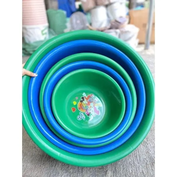 Combo 5 Món Chậu Nhựa Cao Cấp Gia Long 5 Size Dày Dặn Nhựa Đẹp