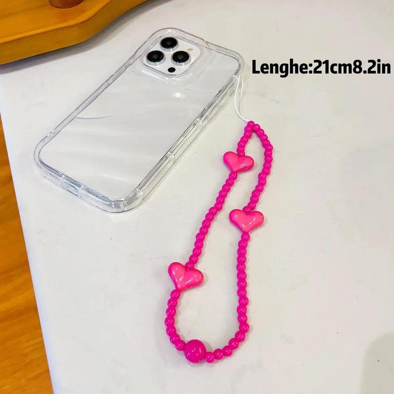 Beaded Phone Chain, Creative Design Mobile Phone Lanyard Charm, Decorative Hanging Strap for Phone 3