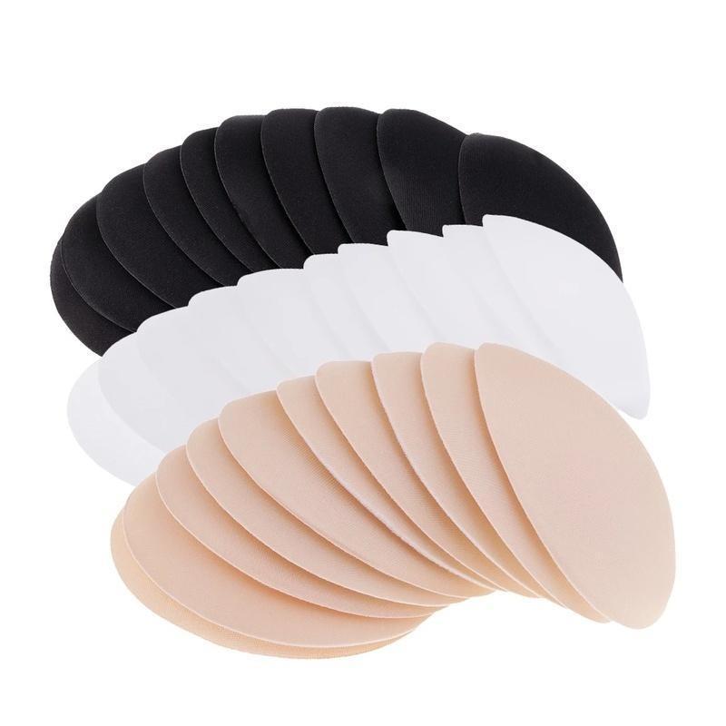 New 1Pair Women's Round Chest Pad Yoga Bra Pads Soft Sponge Sports Swimsuit Bralettes Nursing Underwear Inserts 6