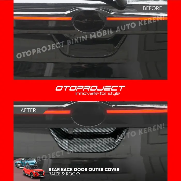 REAR BACK DOOR OUTER COVER RAIZE / ROCKY Car 1