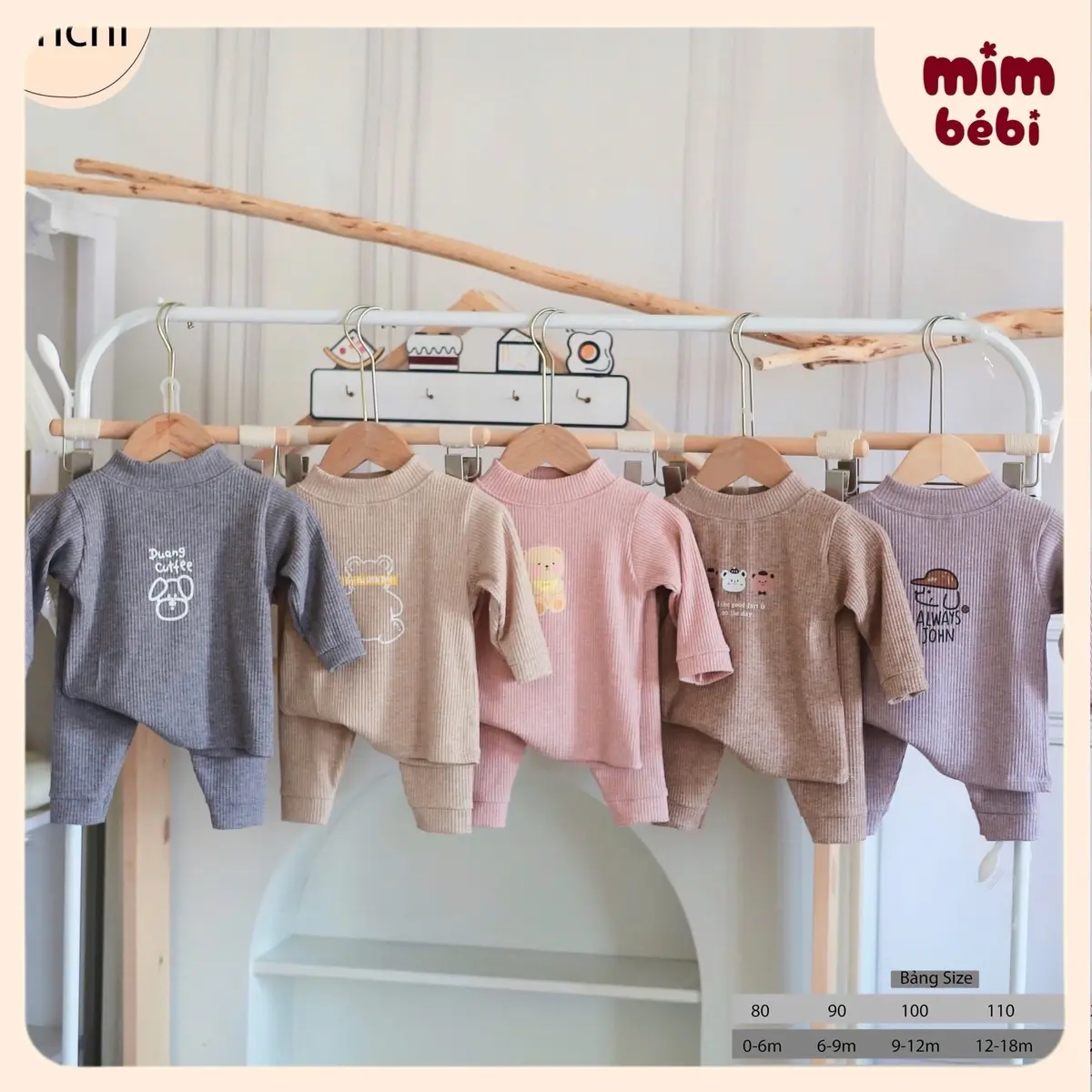 Set bộ len tăm lông Hàn cao cấp siêu xinh dành cho bé trai bé gái từ 7 đến 15kg