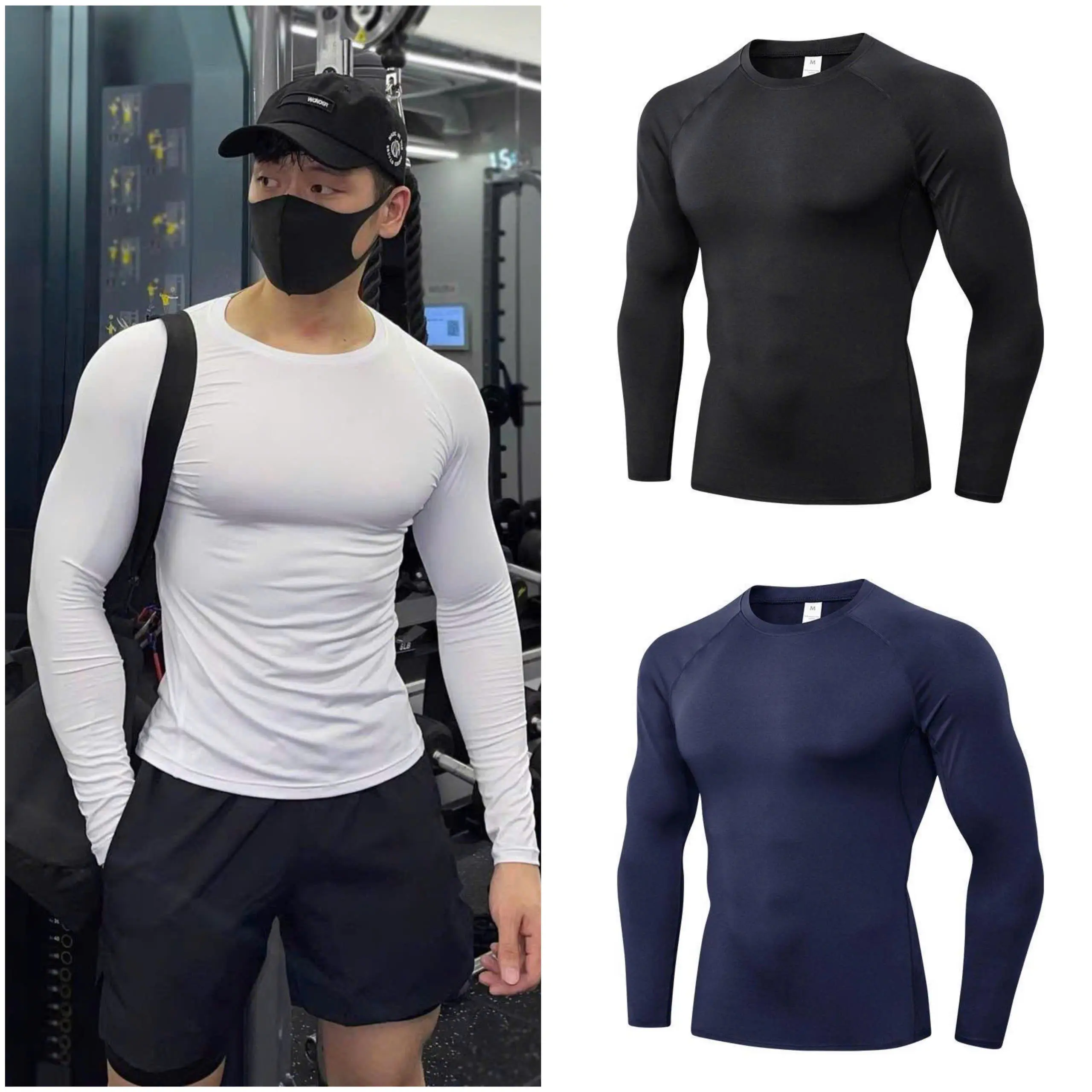 [COMBO 3 ÁO] Áo thun giữ nhiệt Dài tay nam, Vải Mềm Mịn Co Giãn - Thu Đông Menswear
