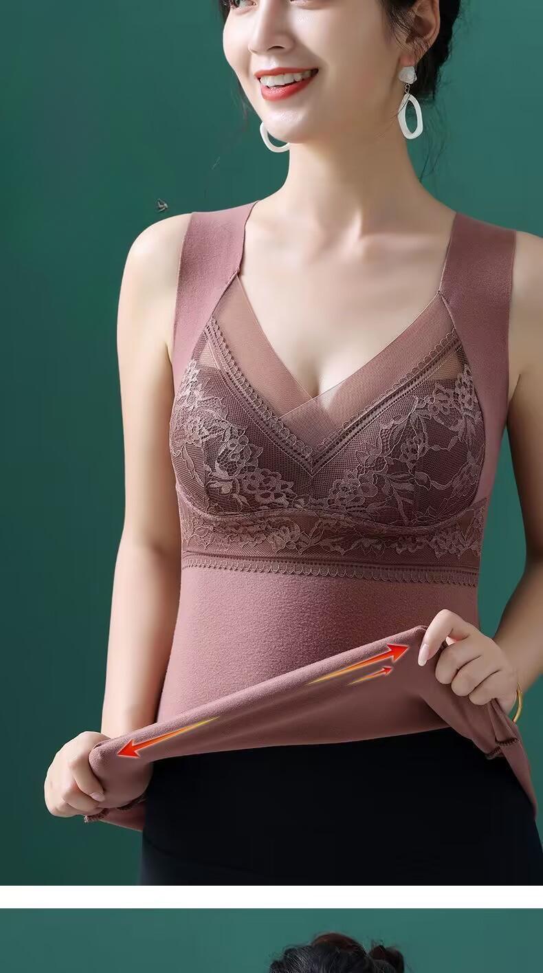 Product Introduction of Áo Vest Giữ Nhiệt Nhung Đức Hai Mặt, Thiết Kế Công Chúa, Dành Cho Nữ, Lớp Nền Không Để Lại Dấu Vết Dày Dặn Bằng Nhung, Thích Hợp Cho Mùa Thu Và Mùa Đông, Đồ Lót Giữ Nhiệt, # BXB11 a o Jacket Chun Top 5