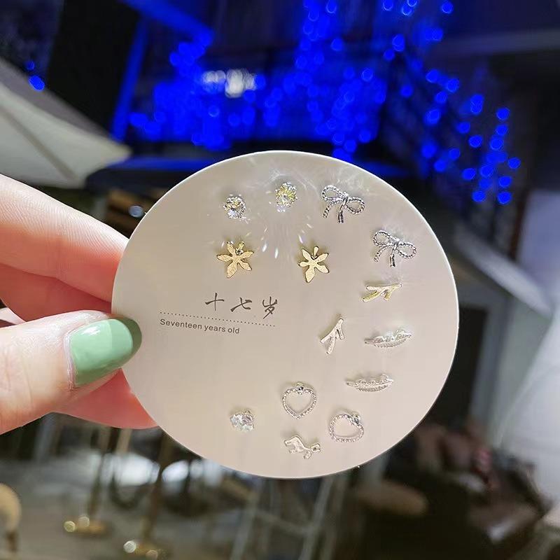 Product Introduction of Small and Versatile Set of Earrings for Women, Simple and New Style Earrings for Women, Trendy and Fashionable Style Earrings 17