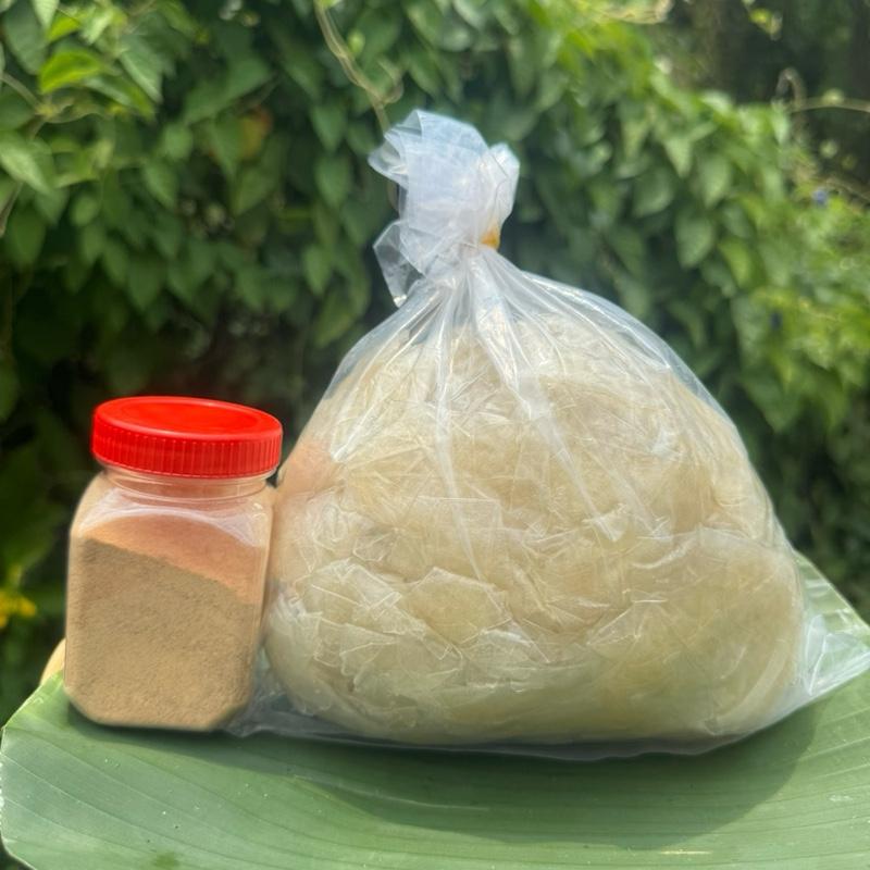 COMBO 1KG BÁNH TRÁNG RÌA Ủ BƠ TẶNG KÈM HŨ MUỐI SIÊU SẶC 100G