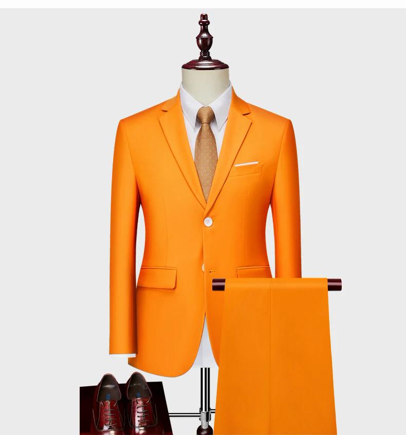 Product Introduction of (Jacket+Pants) Latest Men Suit Set Formal Blazers Slim Fit Business Tuxedo 2 Pcs Suit Groom's Wedding Dress Man Suit S-6XL 22