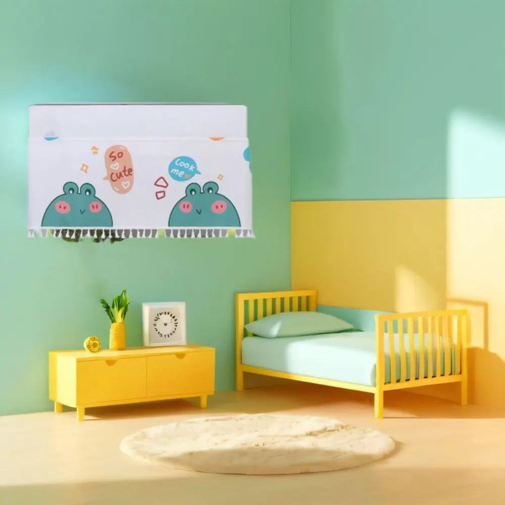 2Pcs Practical Wall Hanging Air Conditioning Wind Shield Anti-Direct Blowing Windproof Air Conditioning Curtain Easy Installation Dustproof Air Conditioner Dust Cover Kids