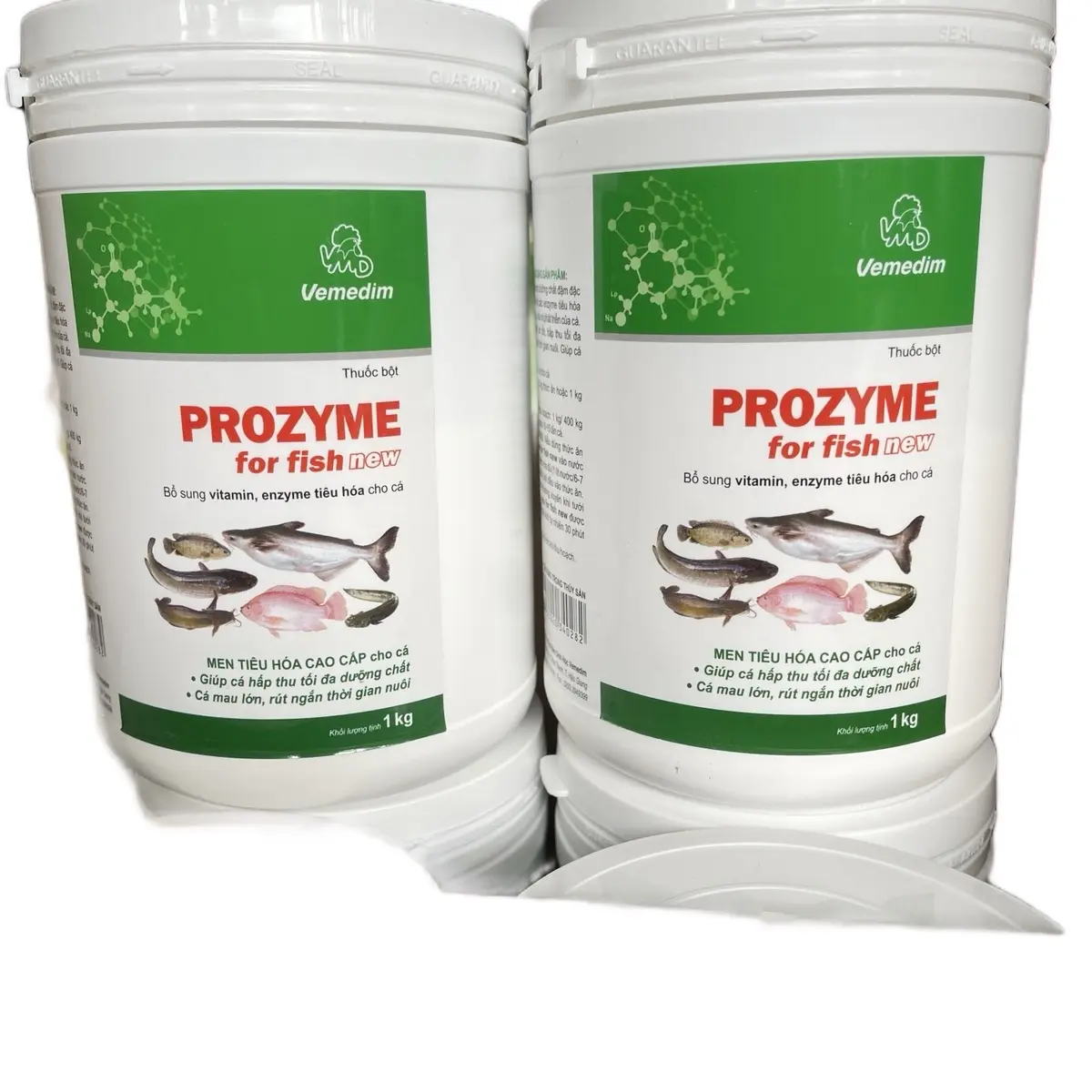 [ combo 2 lon ] Men PROZYME for fish dùng cho thuỷ sản cá, lươn, ếch… men tiêu hoá cao cấp vimedim