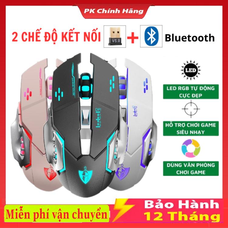Chuột Gaming Không Dây T28 Dành Cho Game Thủ Có Đèn LED Click Không Tiếng Ồn Chơi Game Cực Đã