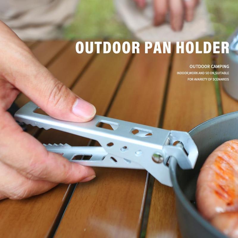 Product Introduction of Aluminum Alloy Pot Pan Gripper for AntiScalding Microwave Oven Safe Ideal for Outdoor Picnic I4Q3 21
