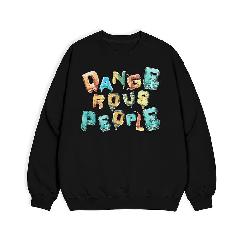 Lives - Áo Sweater Nỉ Bông Nam Nữ Trơn Form Rộng Cotton Unisex Áo Khoác Hoodie Oversize Trend Thu Đông - 3D Dager