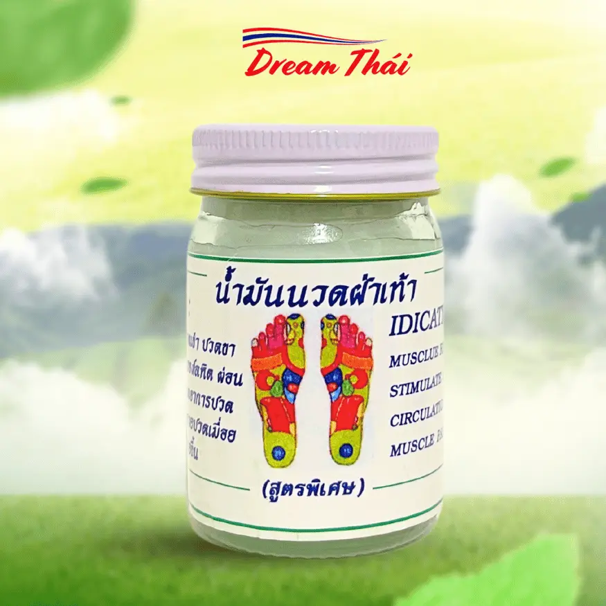 Dầu Cù Là Massage Bàn Chân 50g Nội Địa Thái Lan Chống Đột Quỵ, Giảm Đau Nhức, Xoa Bóp Xương Khớp [Dream Thái]