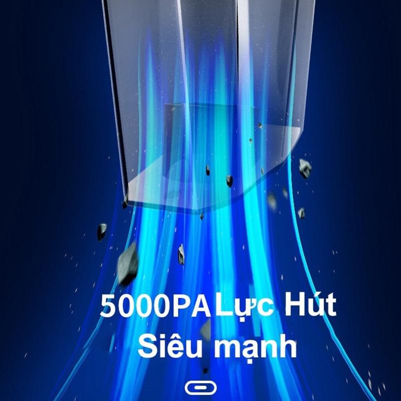 Máy Hút Bụi Mini Cho Xe Ô Tô Kèm Chức Năng Bơm Lốp Bánh Xe, Cầm Tay Nhỏ Gọn 5