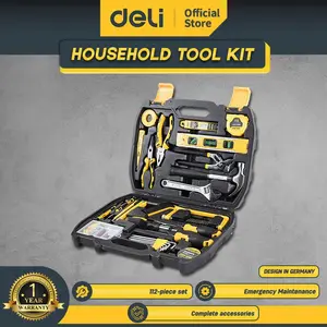 Deli Household Tool Kits/Set Perkakas Rumah 112 pcs Multifungsi Berkualitas Tinggi DL5965