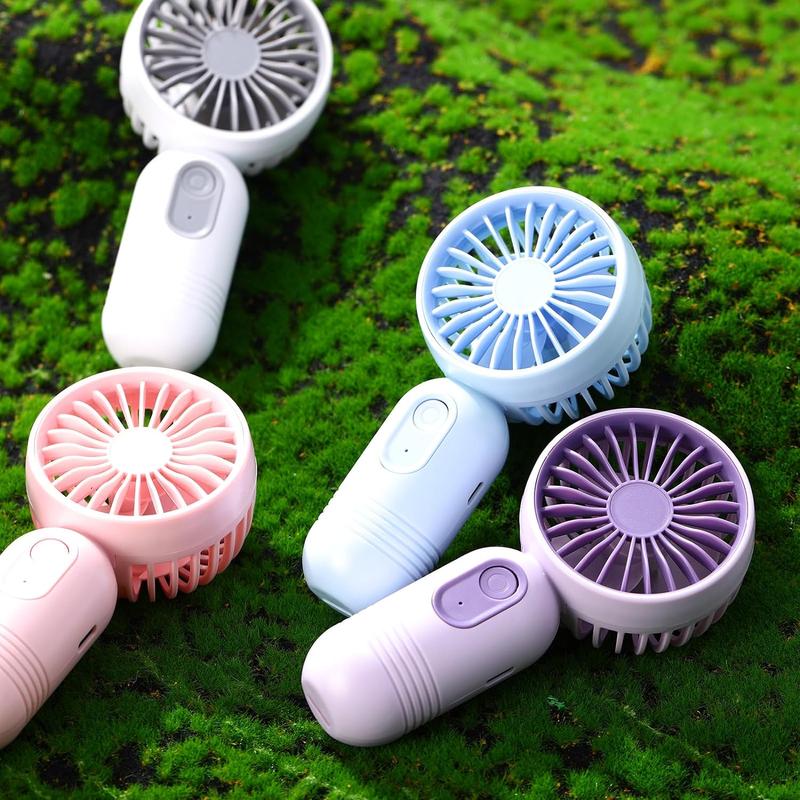 Portable Handheld Fan, USB Rechargeable Fan with 3 Speed Modes, Mini Electric Fan for Outdoor Travel Camping 5