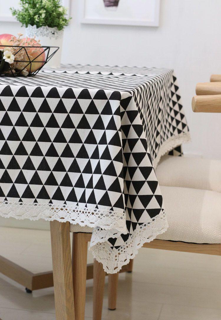 Product Introduction of Khăn trải bàn, Phong cách INS, Chất liệu bông và vải lanh, Thiết kế kẻ sọc tươi mới, Phổ biến trên Internet, Thích hợp cho bàn ký túc xá và bàn cà phê hình chữ nhật, Vải bọc 8