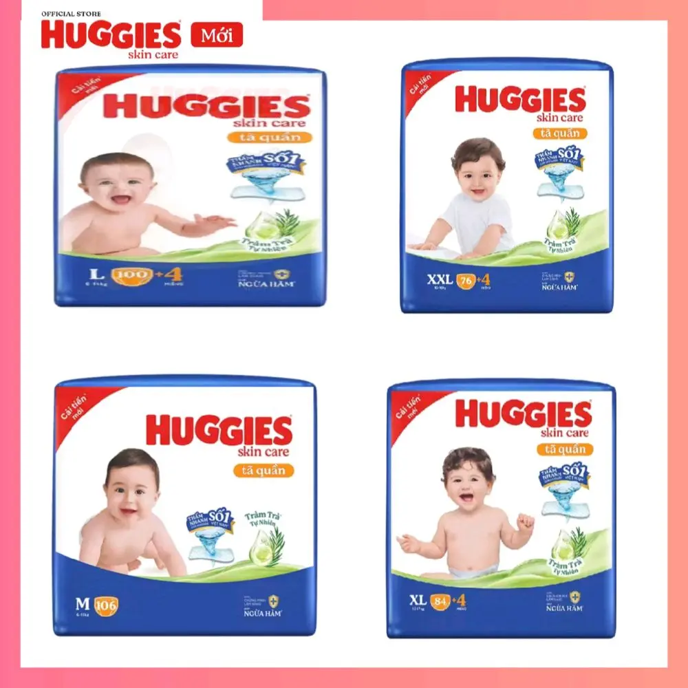 Tã quần Huggies size  M106 L 104 xl88 xxl80  Em bé Cho Bé Voi bỉm  có vạch báo đầy tả  cho đùi ếch  , Sữa Bung , Miu Sữa , bảng dánh số, mofusand hippers con lươn, chun chin cho bé , ghế nhún cây ở giữa ,