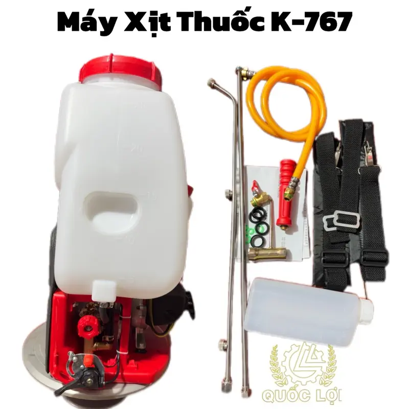 Bình xịt thuốc  2 THÌ SUZUKAWA 2 BẦU HƠI ( XĂNG PHA NHỚT )  ( lắp ráp theo nhu cầu khách hàng) G767 động cơ 34 ly bơm thau taymạnh mẽ tiết kiệm nhiên liệu tặng dây đeo máy loại dầy & K767 KHÔNG BẦU HƠI ( CHINA) 3