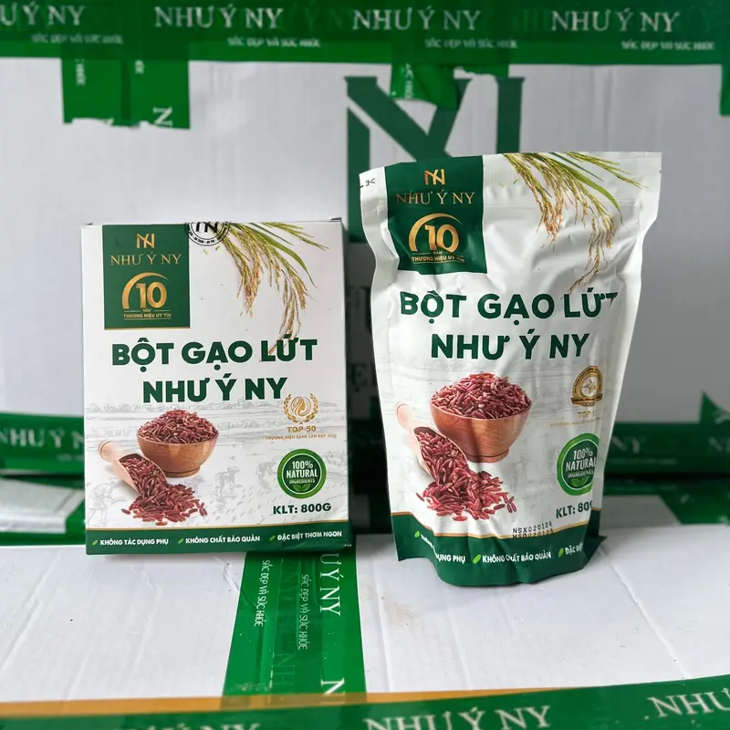 Bột gạo lứt Như Ý Ny gói 800g gạo lứt, hạt sen , đậu đen , quinoa 0