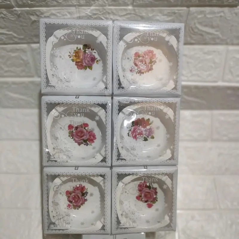 souvenir pernikahan asbak melamine kemas mika isi 25pcs 0