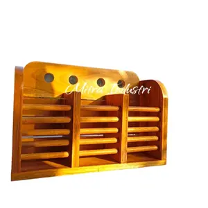 Wadah sendok garpu#Rak sendok kayu jati full finising,